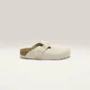 BIRKENSTOCK Sabots Boston Suede Leather Pour Femmes