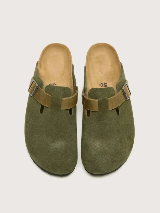 BIRKENSTOCK Sabots Boston En Cuir Mélangé Pour Hommes