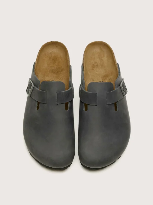 BIRKENSTOCK Sabots Boston En Cuir Huilé Pour Hommes