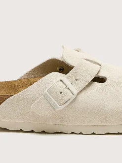 BIRKENSTOCK Sabots Boston Suede Leather Pour Femmes