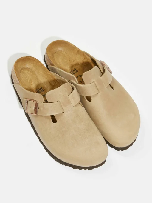 BIRKENSTOCK Sabots Boston Oiled Leather Pour Femmes
