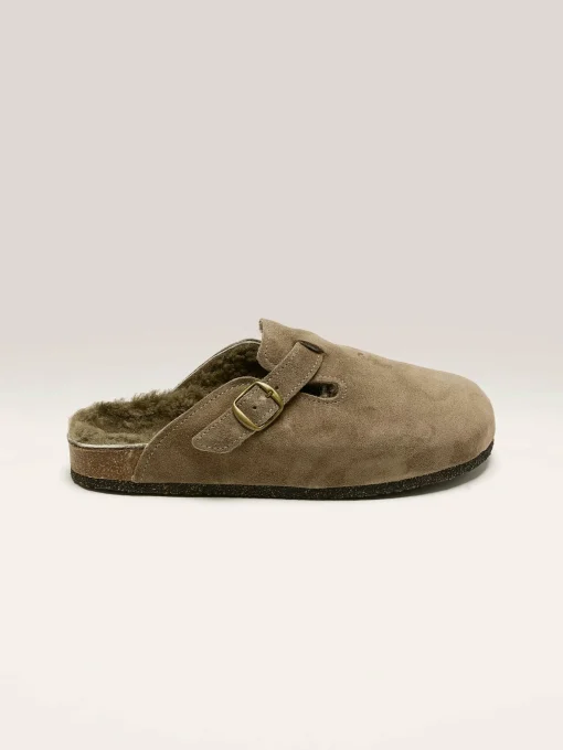 BOSABO Sabots En Velours Taupe