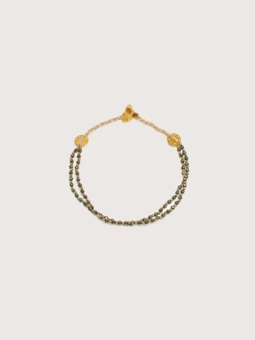 MARY GAITANI Bracelet à Double Rang De Pyrite