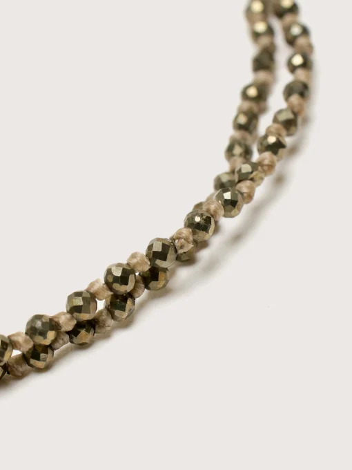 MARY GAITANI Bracelet à Double Rang De Pyrite