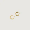 SIMUERO Boucles D'oreilles Or Gamba