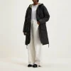 TAION Long Manteau Militaire à Capuche